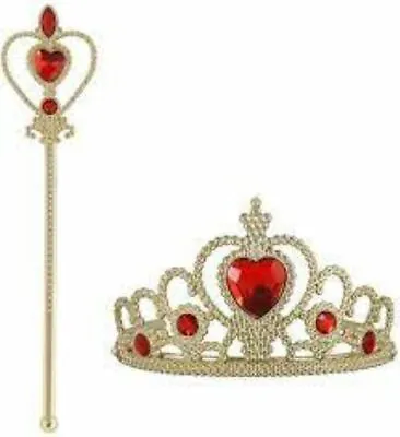 £5.80 • Buy  Elsa Princess Tiara Crown And Fairy Wand Elsa Dress Up UK NEWn