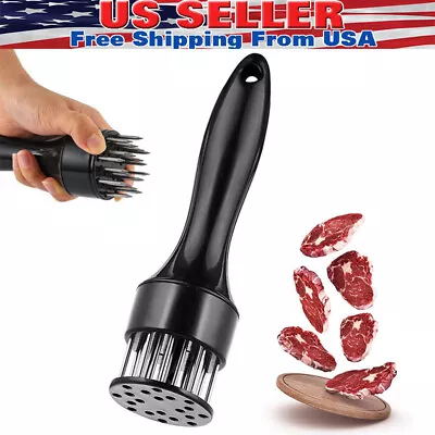 Professional Meat Tenderizer Stainless Steel Needle Cooking Hammer Kitchen Tool • $5.98