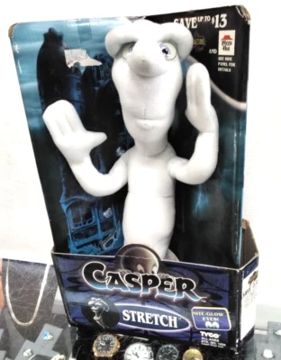 $79.99 • Buy Casper Stretch Ghost 1994 Plush Toy Vintage Tyco Nite Glow Eyes Rare