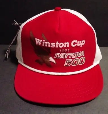 Vintage Winston Cup Daytona 500 Snap-back Trucker Hat 1991 New With Tags! • $24.98