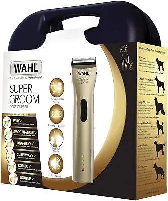 Wahl Super Groom Clipper Kit- For All Dog Coats High Performance Cordless/Corded • £128