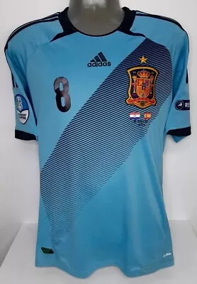 Adidas Spain Away Euro2012 M Xavi Original Soccer Football Jersey Shirt • $70
