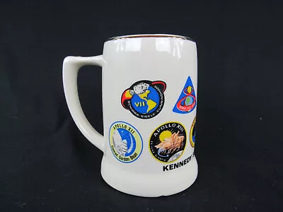 Vtg NASA Kennedy Space Center Florida Apollo Mission Badges Coffee Mug 1982 New • $63.37