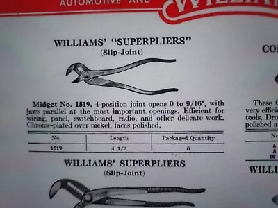 Williams 5  Miniature Water Pump Pliers Model 1519a • $9.99