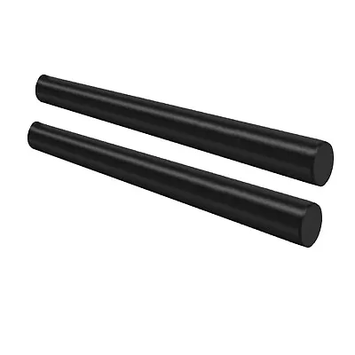 2 Pcs Delrin - Acetal Plastic Rod 1-1/4  Diameter X 12  Length – Black • $23.99