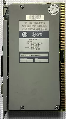 ALLEN-BRADLEY 1772-LXP D MINI-PLC-2/16 PROCESSOR W/PWR SUPPLY Used • $42.25