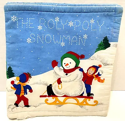 Vintage Roly Poly Snowman Cut And Sew Fabric Panel Soft Book Christmas Childrens • $6.98