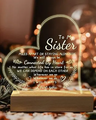 Gifts For Sister Gifts From Sister To My Sister Night Light Sister Mothers Day • $14.16