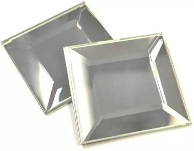 2x2 Wide Beveled Subway Decorative Backsplash Wall Mirror Tile (pack Of 10) • $29.99