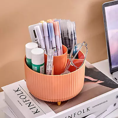 360° Rotatable Makeup Brush Holder Organizer Tabletop Cosmetics Cup • $16.10