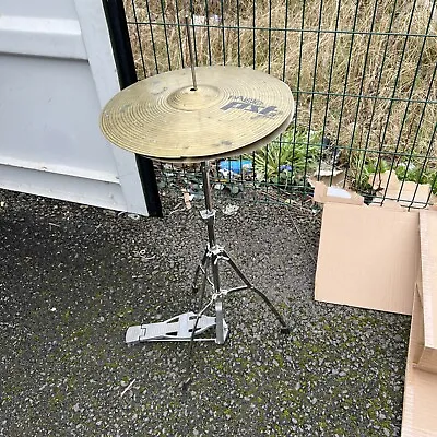 Free P&P. 16” Knackered  Hi Hat Cymbals With Stand. Industrial Effects. X Hats • $43.52