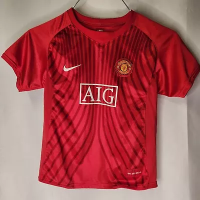 Nike Manchester United AIG Jersey Home Red Devils MUFC Medium Youth • $24