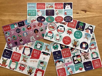£2.39 • Buy 100 Christmas Stickers Craft Reward Children Scrapbook For Advent Card Gift Seal