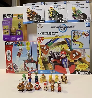 Super Mario Kart K'NEX Building Set Plants Vs Zombies Collection Bowser Luigi • $139.95