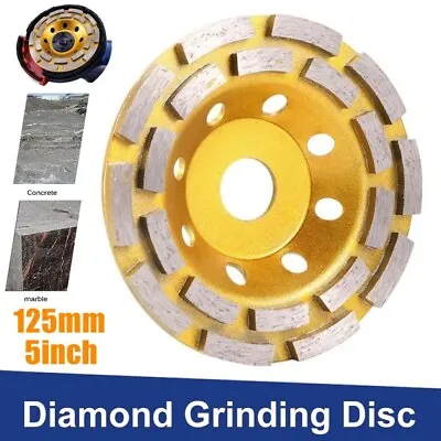 $24.99 • Buy 125mm Diamond Segment Grinding Wheel Cup Cutting Disc Concrete Marble Granite