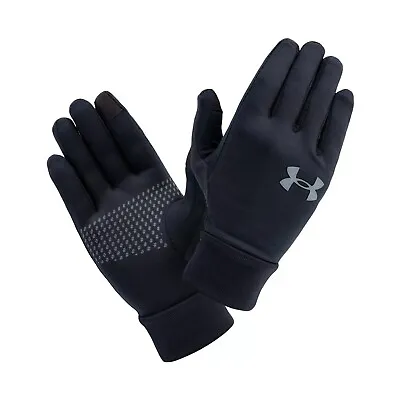 Under Armour Storm Liner Gloves Black Mens Soft Lightweight Warm Liner Gloves • £22.50