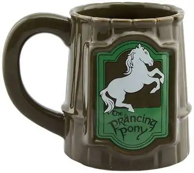 Official Lord Of The Rings Prancing Pony Tankard Coffee Mug Cup New & Gift Box • £16.95