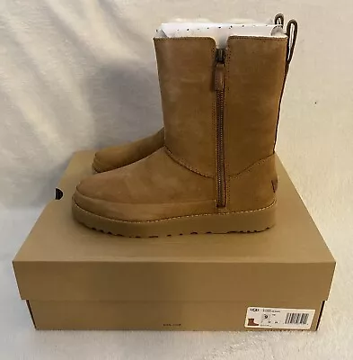 UGG Boots Classic Zip Short Chestnut Size 9 • $60