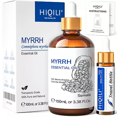 HIQILI 100ml Myrrh Essential Oil 100% Pure Diffuser Aroma Therapeutic Skin Hair • $12.83