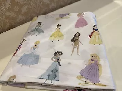 NEW Pottery Barn Kids Disney Princesses Twin Size Organic Flat Sheet • $45