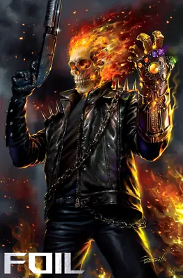 Ghost Rider Final Vengeance #1 Lucio Parrillo Exclusive Virgin Foil Presale 4/10 • $29.99