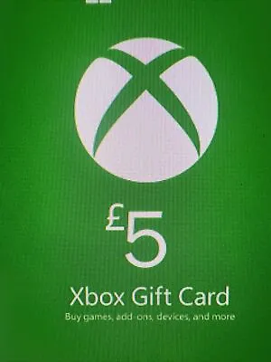 Microsoft Xbox Live £5 GBP Gift Card Points UK • £15