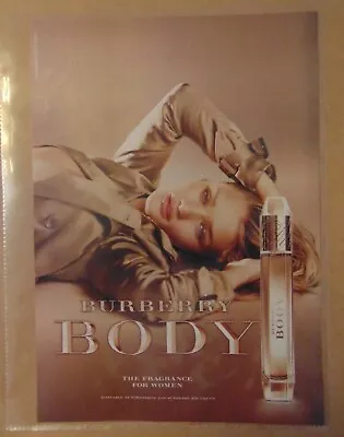 BURBERRY BODY Perfume Magazine Print Ad Advertising Fragrance • $9.95