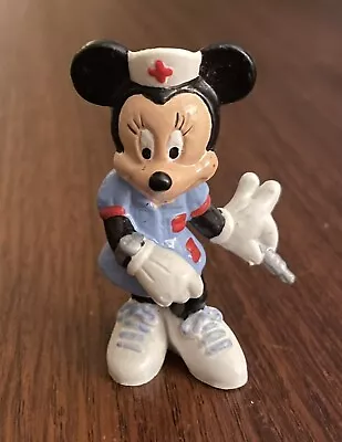 Vintage Walt Disney Productions Minnie Mouse Nurse Figurine. PVC  2 1/4” • $5
