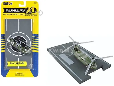 Boeing Ch-47 Chinook Helicopter  Us Army  Diecast Model By Runway24 Rw062 • $7.99