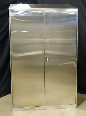 LAMINAR FLOW LAB CLEAN ROOM 48 X24 X78  STAINLESS STEEL STORAGE CABINET FREESHIP • $1800