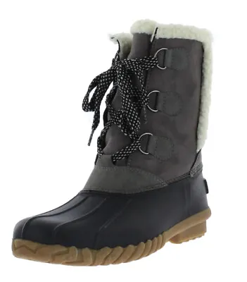 Eddie Bauer Ladies Boots Grey Duck Boot Size 10 NEW • $39.95