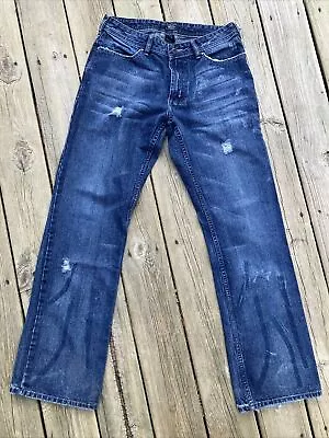 Vintage VON DUTCH KUSTOM MADE Originals Jeans 34x33 Boots Cut Flared DISTRESSED • $29