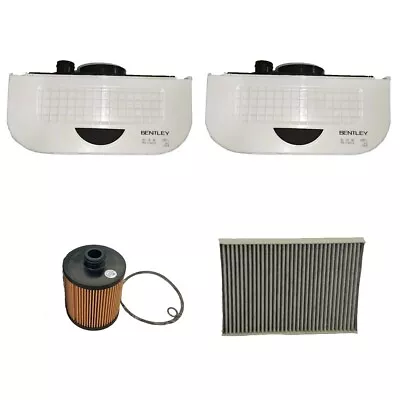For Bentley Bentayga Air Intake Filters Oil Filter Air Conditioning Filter Kit • $522.50