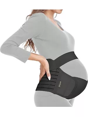 ChongErfei Pregnancy Belly Belly Bands 3 In 1 Pregnancy Support Belt Black • $11.98