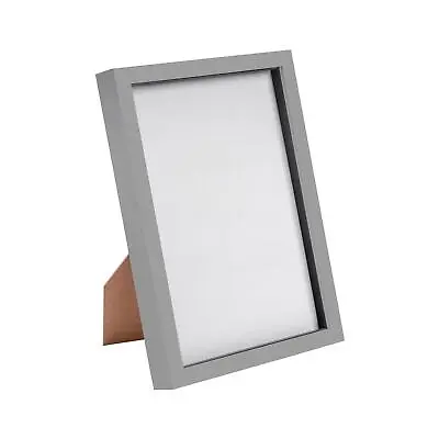 1x Grey A4 (8  X 12 ) Acrylic 3D Box Photo Picture Frame Deep Shadow Display • £10