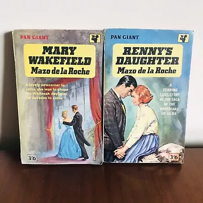 Mazo De La Roche Books X2 Pan Giant Renny's Daughter Mary Wakefield Vintage 1962 • £8