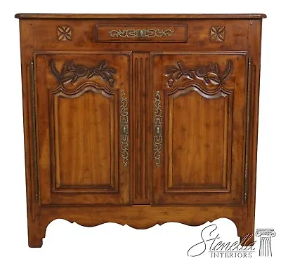 61044EC: DREXEL HERITAGE Country French Cherry Server Bar Cabinet • $1795