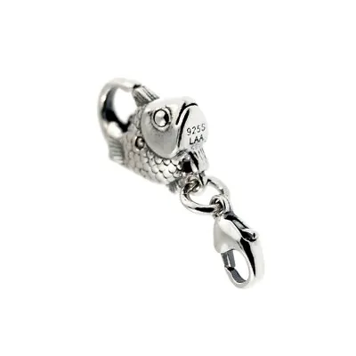 Authentic Trollbeads Sterling Silver 10102 Big Fish Lock Silver :1 • $36.50