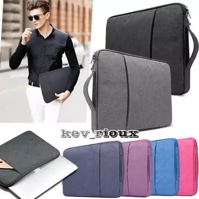 Carry Laptop Sleeve Pouch Case Bag For Apple Ipad Macbook Air Pro 11 13 14 15 16 • £9.94