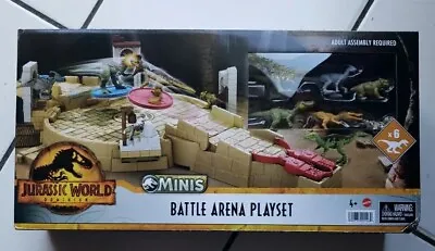 Jurassic World Dominion Minis Battle Launcher Arena Playset Dinosaur Figures • $34.99