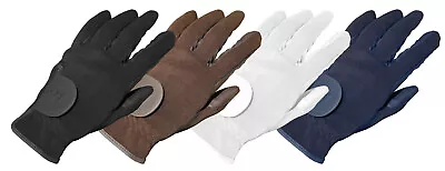 Mark Todd Super Faux Leather Riding Gloves Adult/Child Black/Brown/Navy/White • £19.95