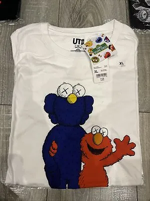 Kaws Uniqlo T Shirt BFF Sesame Street Size XL New • £39.99