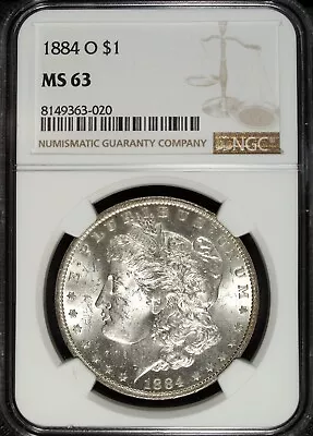 1884 O NGC MS 63 Morgan Silver Dollar ☆☆ Great Collectible ☆☆ 020 • $70.89