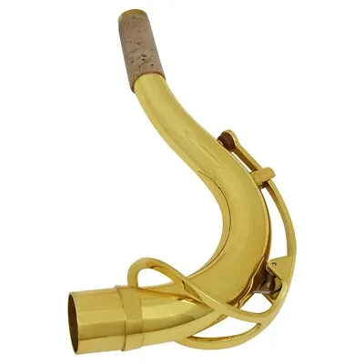 High Quality Saxophone Neck Accessories Parts Superior Air Bend Neck Gold Brass • £47.51