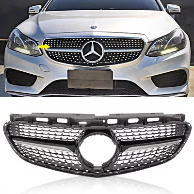 Bumper Grill Diamond Grille For 2014-2016 Mercedes Benz W212 E Class E250 E350 • $119.90