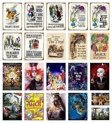 £6.99 • Buy ALICE IN WONDERLAND Alice Through The Looking Glass Movie A2 A3 A4 POSTER PRINT
