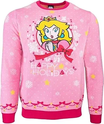 Nintendo Princess Peach Jumper Ugly Christmas Sweater US 3XL Brand New & Sealed! • $29.99