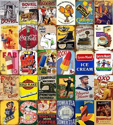 Multi-Listing Advertising Vintage Retro Style Metal Plaques Signs Posters • £4.99