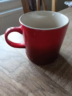 ⭐A Lovely LE CREUSET Stoneware Coffee Tea Mug 350ml Cerise Red • £6