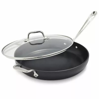 All-Clad HA1 Hard Anodized Nonstick  PFOA Free 12  Fry Pan With Lid • $69.99